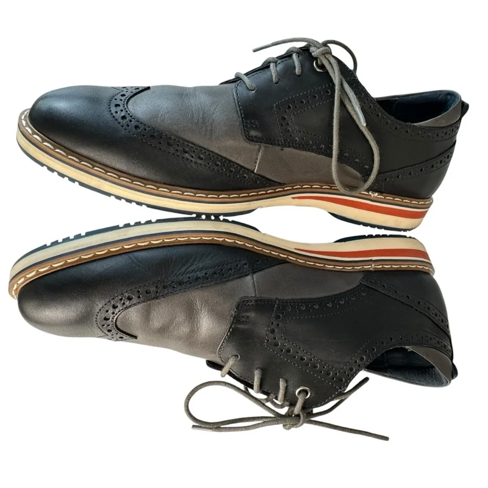 Pikolinos Men's Avila Two-Tone Lace-Up Shoes Size 43 Black/Gray - Picture 5 of 9